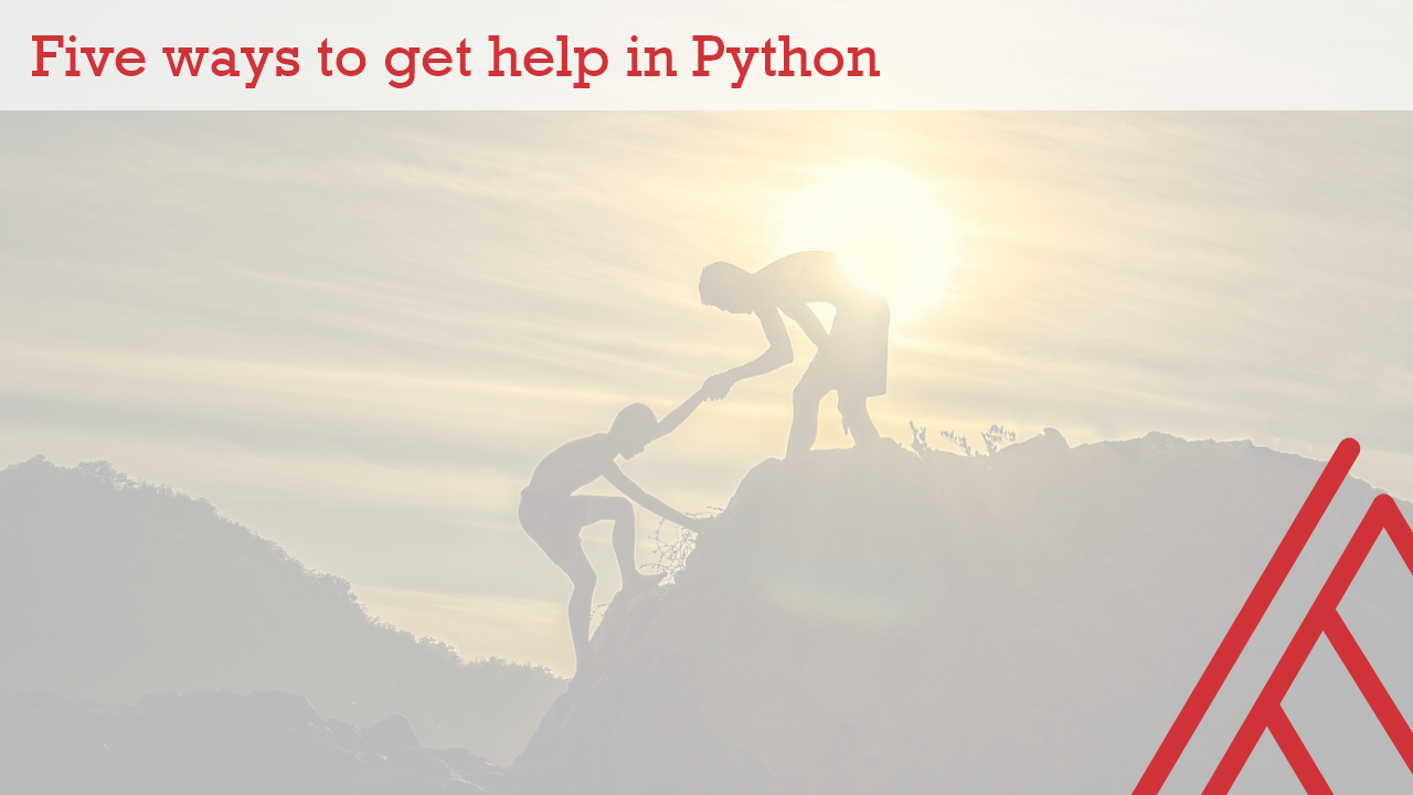 Five ways to get help in Python