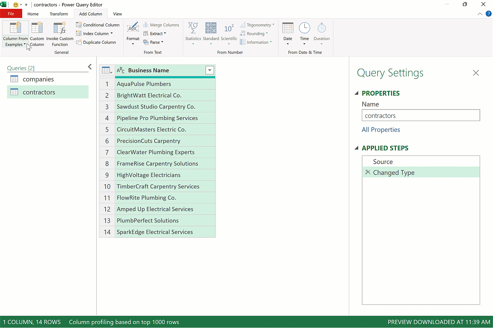 How To Create A Column From Examples In Excel Power Query Stringfest Analytics 7447